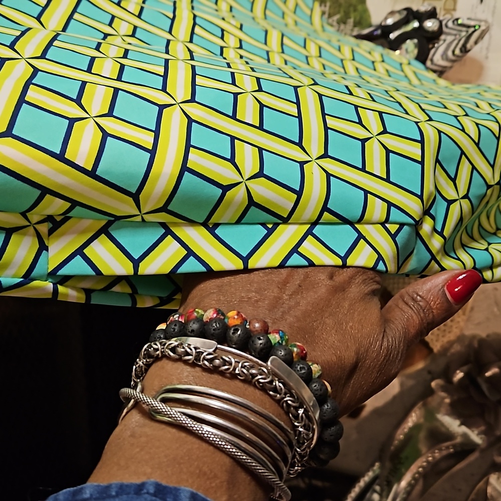 All For Color Citrus Grove Pattern Rich Half Slee… - image 3